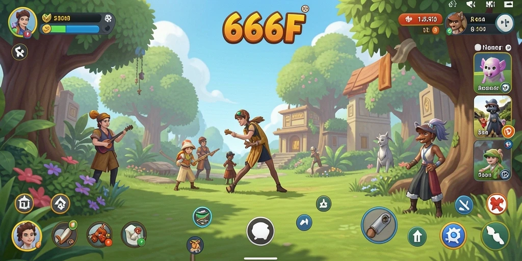 Tangkapan layar gameplay <strong>666F</strong> dengan beragam level menarik.
