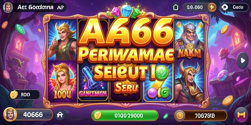 Screenshot gameplay AA666 menampilkan keseruan permainan slot yang memukau.