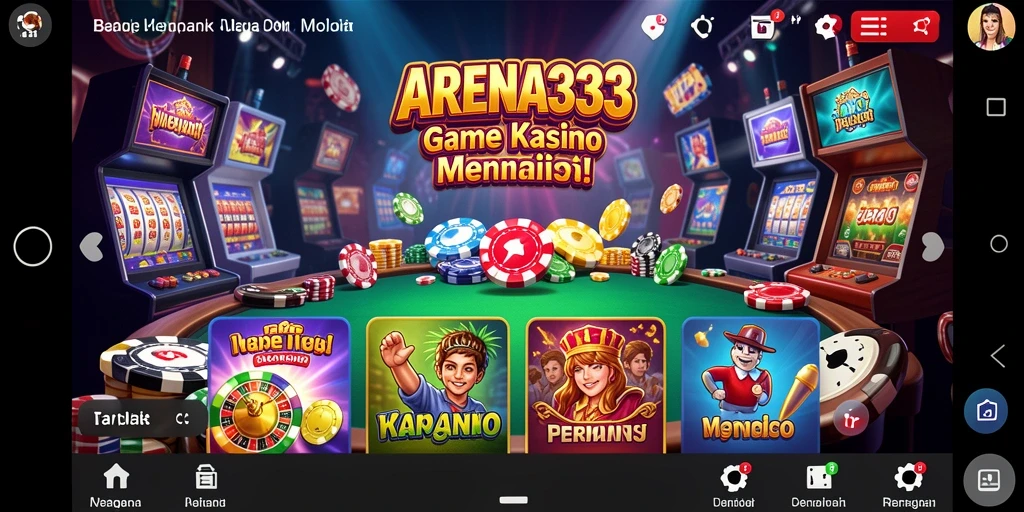 Tampilan gameplay menarik dari ARENA333 dengan grafik memukau.