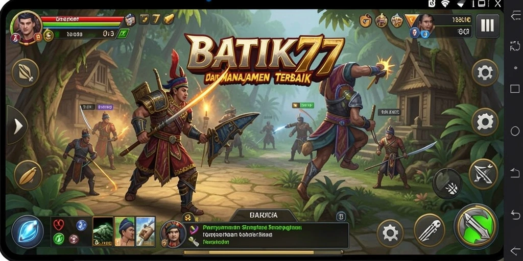 Tampilan gameplay menarik dalam BATIK77 dengan aktivitas strategis yang dinamis.