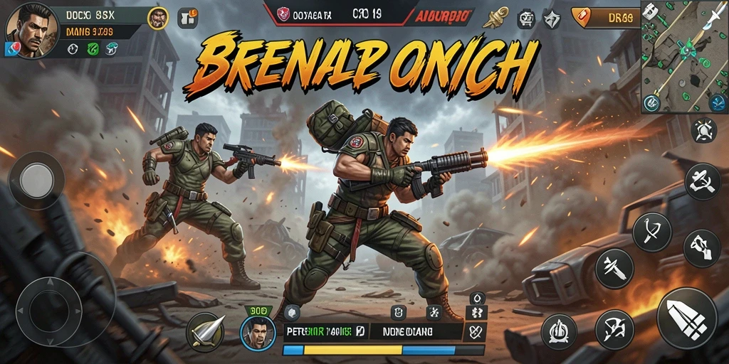 Tampilan gameplay D06 yang mendebarkan dalam pertempuran aksi.