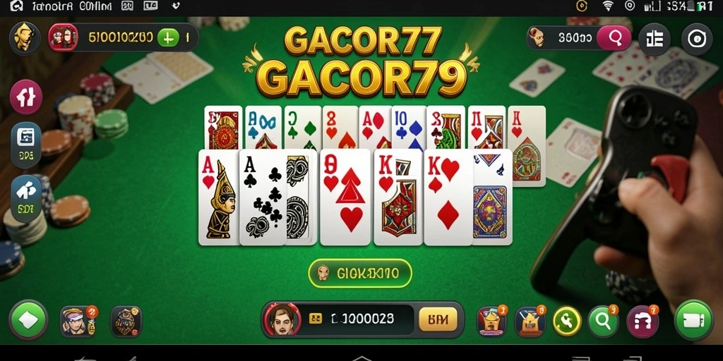 Tampilan utama gameplay GACOR77 dengan fitur Domino yang menarik.