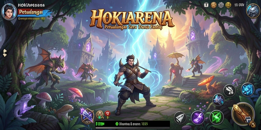 Tangkapan layar HOKIARENA menampilkan aksi seru di dunia petualangan.