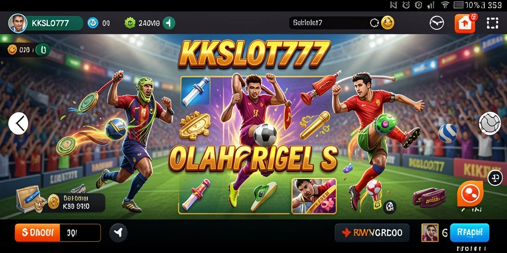Tampilan gameplay KKSLOT777 yang mendebarkan di kategori olahraga.