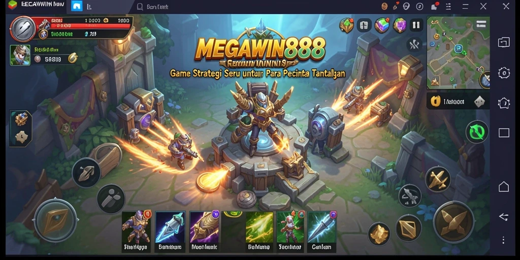 Tampilan gameplay <strong>MEGAWIN888</strong> yang mendebarkan dan penuh strategi.