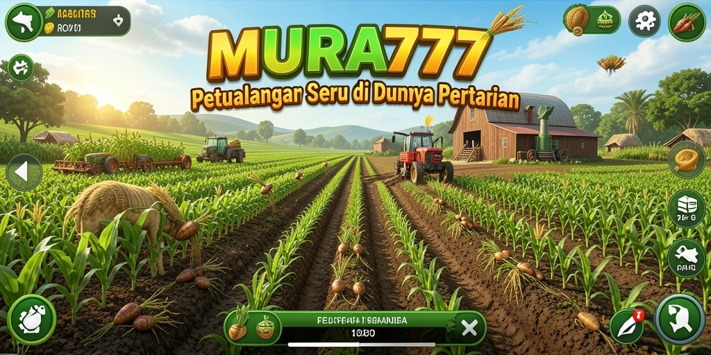 Screenshot game MUARA777 yang menampilkan aktivitas bertani yang menarik.