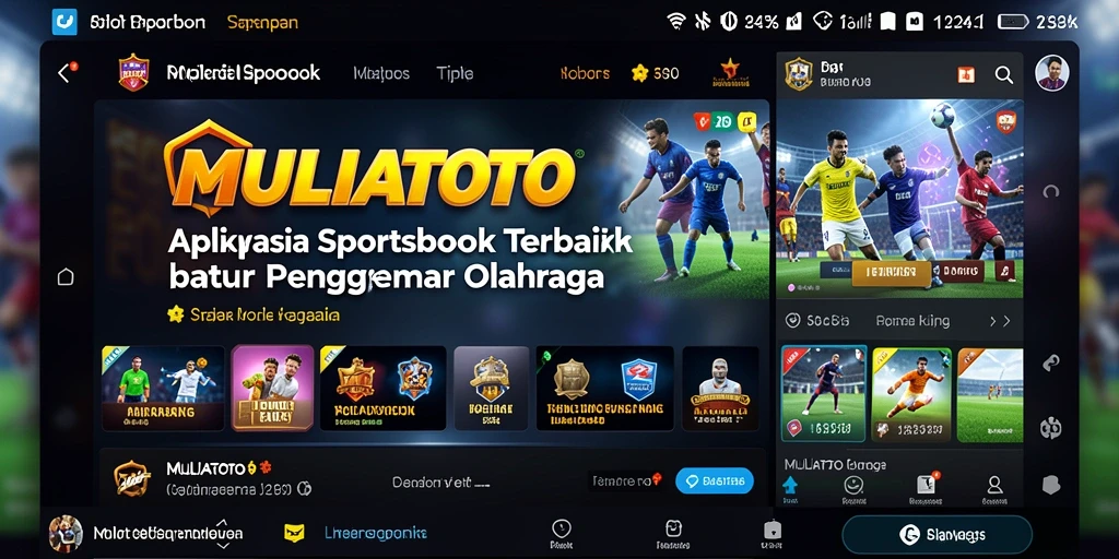 Tampilan gameplay <strong>MULIATOTO</strong> yang dinamis dan menarik untuk taruhan olahraga.