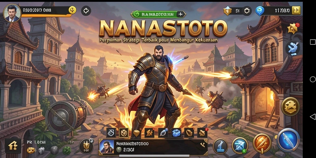 Tampilan gameplay strategis dalam NANASTOTO yang menegangkan.
