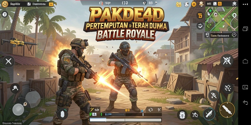 Tampilan gameplay seru dari pertempuran di PAKDE4D.
