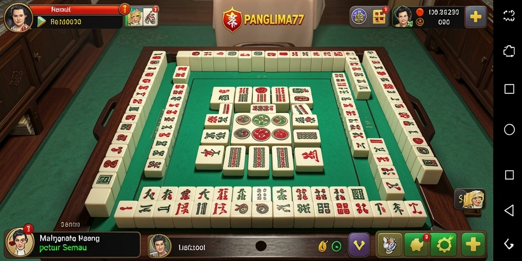 Screenshot gameplay menampilkan momen menarik saat bermain Mahjong.