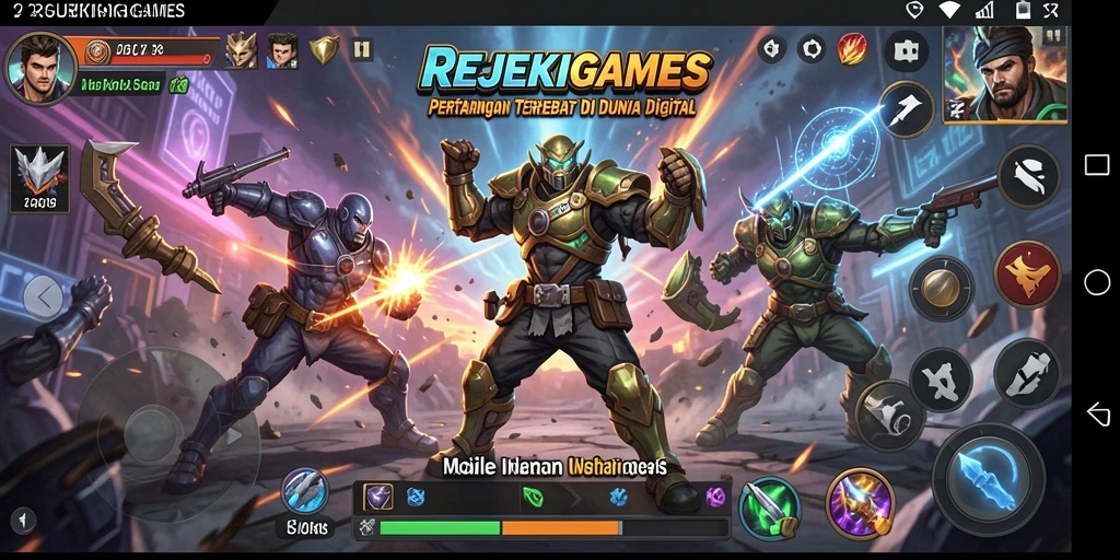 Gameplay seru dengan pertarungan karakter unik di REJEKIGAMES.