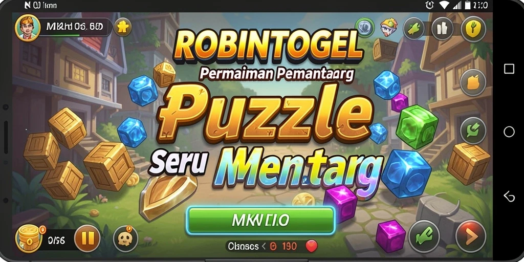 Tampilan menarik dari gameplay Puzzle ROBINTOGEL.