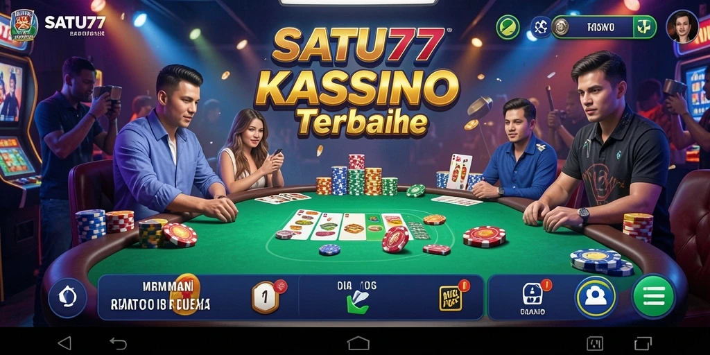 Tampilan gameplay SATU77 yang menampilkan keseruan bermain Kasino.