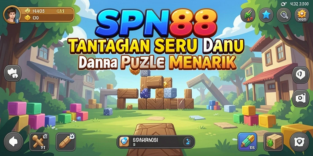 Tampilan gameplay SPN88 dengan berbagai level puzzle yang menantang.