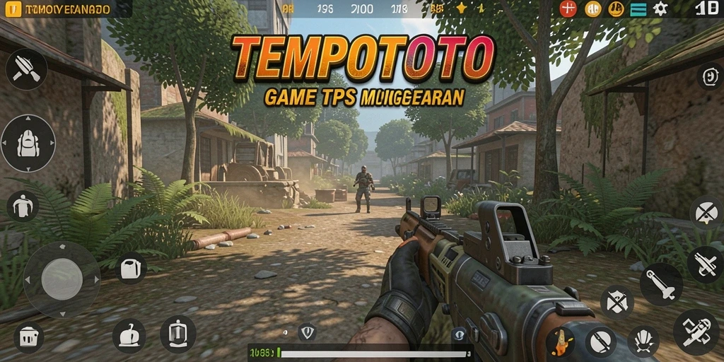 Tangkapan layar gameplay menampilkan aksi menegangkan di TEMPOTOTO.